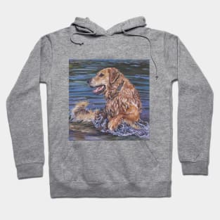 Golden Retriever Fine Art Painting Hoodie